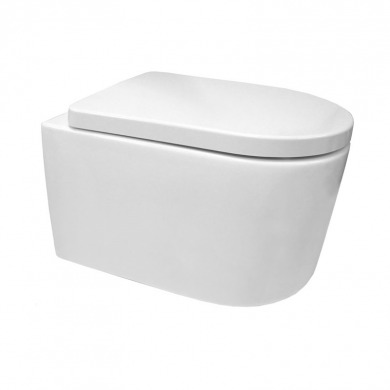 WC závesné kapotované, RIMLESS, 495x360x370, keramické, vr. sedátka CSS115S