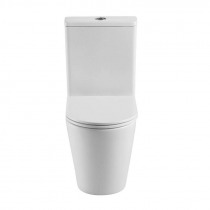 WC kombi vario odpad, kapotované, Smart Flush RIMLESS, 605x380x825mm, keramické, vr. sedátka
