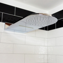 Tanierová sprcha horná, s vodopádom, polkruhová  60x25,1cm, nerez