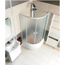 Sprchová vanička akrylátová, štvrťkruh 90x90x28cm vrátane nožičiek, R550
