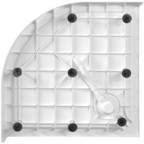 STARYL sprchová samonosná vanička štvrťkruh 90x90x14cm, R55