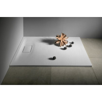 ACORA sprchová vanička,litý mramor,obdĺžnik 120x90x2,9cm, biela,dekor kameň