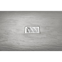 MITIA sprchová vanička z liateho mramoru, obdĺžnik 140x90x3 cm, šedá