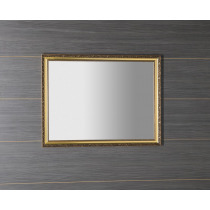 BOHEMIA zrkadlo v drevenom ráme 686x886 mm, zlatá