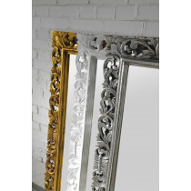 SCULE zrkadlo v ráme, 70x100cm biela