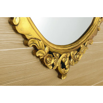 DESNA zrkadlo v ráme, 80x100cm, zlatá Antique