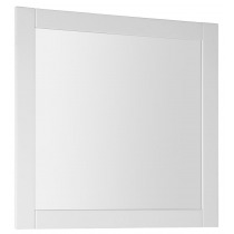 FAVOLO zrkadlo v ráme 80x80 cm, biela mat