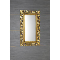 SAMBLUNG zrkadlo v ráme, 40x70cm, zlatá