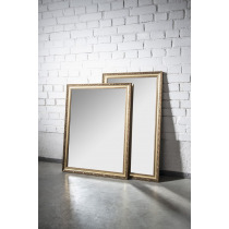 BOHEMIA zrkadlo v drevenom ráme 589x989mm, zlatá