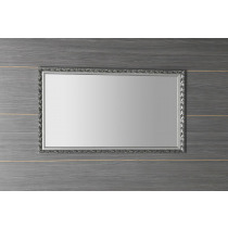 MELISSA zrkadlo v drevenom ráme 572x972mm, strieborná