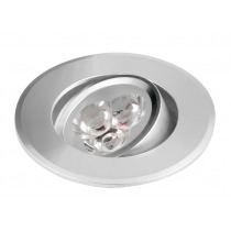 DORIN LED podhľadové svietidlo 3x1W, 230V, 68mm, studená biela, 60st