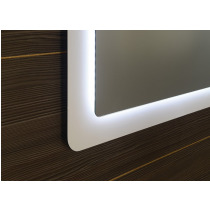 LORDE LED podsvietené zrkadlo s presahom 1100x600mm, biela