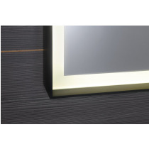 SORT LED podsvietené zrkadlo 600x800mmm, čierna mat