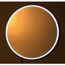 FLOAT LED podsvietené zrkadlo, priemer 600mm, biela