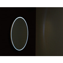 FLOAT LED podsvietené zrkadlo, priemer 740mm, biela