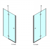 FORTIS LINE sprchové dvere do niky 800 mm, číre sklo, ľavé