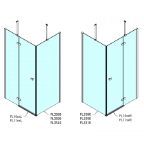 FORTIS LINE bočná stena, 800mm, číre sklo