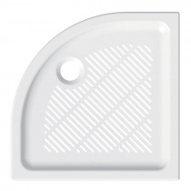 Štvrťkruhová sprchová vanička, 90x90x6,5 cm, R550, keramická