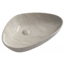 DALMA keramické umývadlo 58,5x14x39 cm, marfil