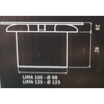 Dizajnový ventilátor LIMA čierna/biela/bronzová/strieborná