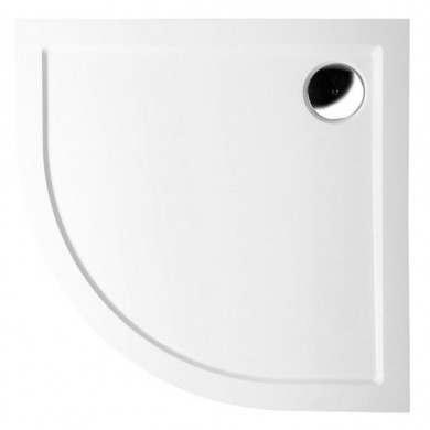 SERA LIGHT sprchová vanička z liateho mramoru, štvrťkruh 90x90x3cm, R550, biela