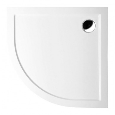 SERA LIGHT sprchová vanička z liateho mramoru, štvrťkruh 90x90x3cm, R550, biela