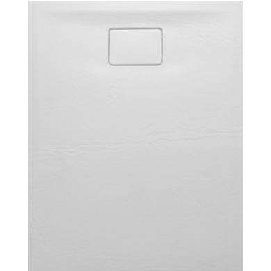 ACORA sprchová vanička,litaty mramor,obdĺžnik 100x80x3,5cm,biela,dekor kam