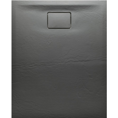 ACORA sprchová vanička,litý mramor,obdĺžnik 120x80x3,5cm,šedá,dekor kameň