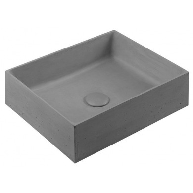 FORMIGO betónové umývadlo, 47,5x14x36,5 cm, šedá