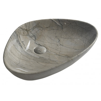 DALMA keramické umývadlo 58,5x14x39 cm, grigio