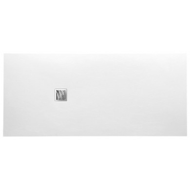 MITIA sprchová vanička z liateho mramoru, obdĺžnik 140x90x3 cm, biela