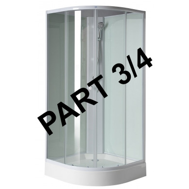 AIGO dvere a pevné časti číre sklo, tesnenie, profily