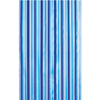 Sprchový záves 180x180cm, vinyl, modrá, pruhy