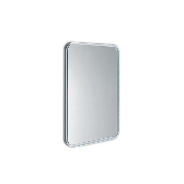 FLOAT LED podsvietené zaoblené zrkadlo v ráme 600x800mm, biela