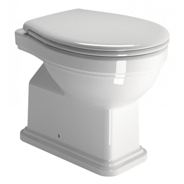 CLASSIC WC misa 37x54 cm, zadný odpad, biela ExtraGlaze