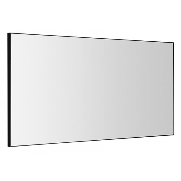 AROWANA zrkadlo v ráme, 1200x600mm, čierna mat