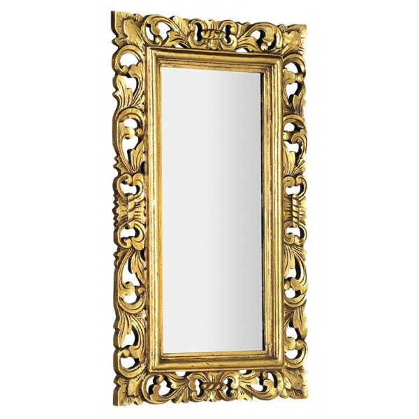 SAMBLUNG zrkadlo v ráme, 40x70cm, zlatá