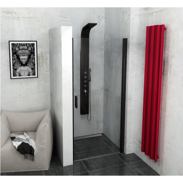 ZOOM LINE BLACK sprchové dvere 800mm, číre sklo